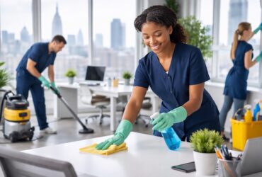 Professional Commercial Cleaning Services in NYC NJ CT Professional commercial cleaning team servicing offices in New York City, New Jersey, and Connecticut